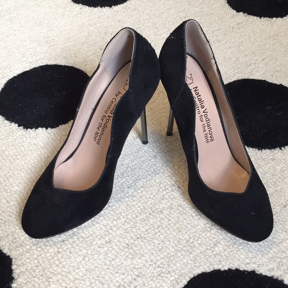 Natalia Vodianova Black Stilettos